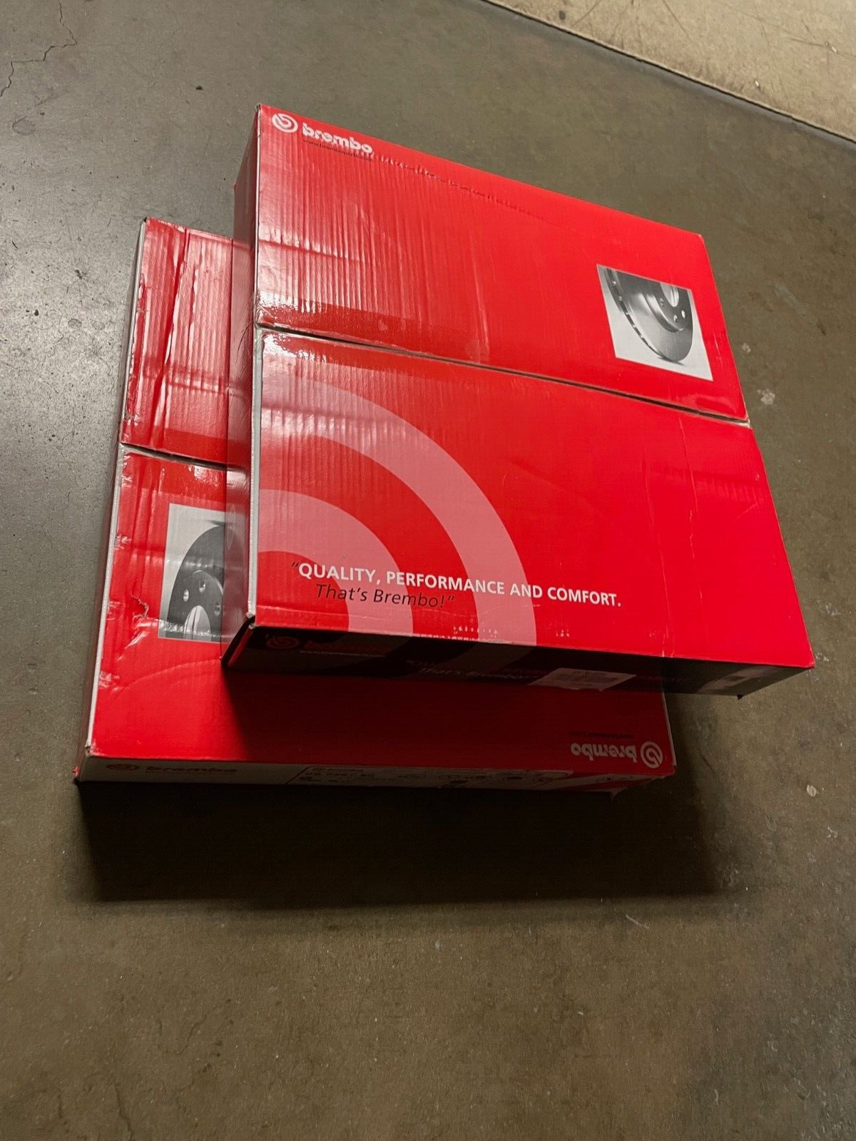 x2 Brembo brake rotors disks, 09.7267.50 for Ferrari F430 360, 213484 & 182606