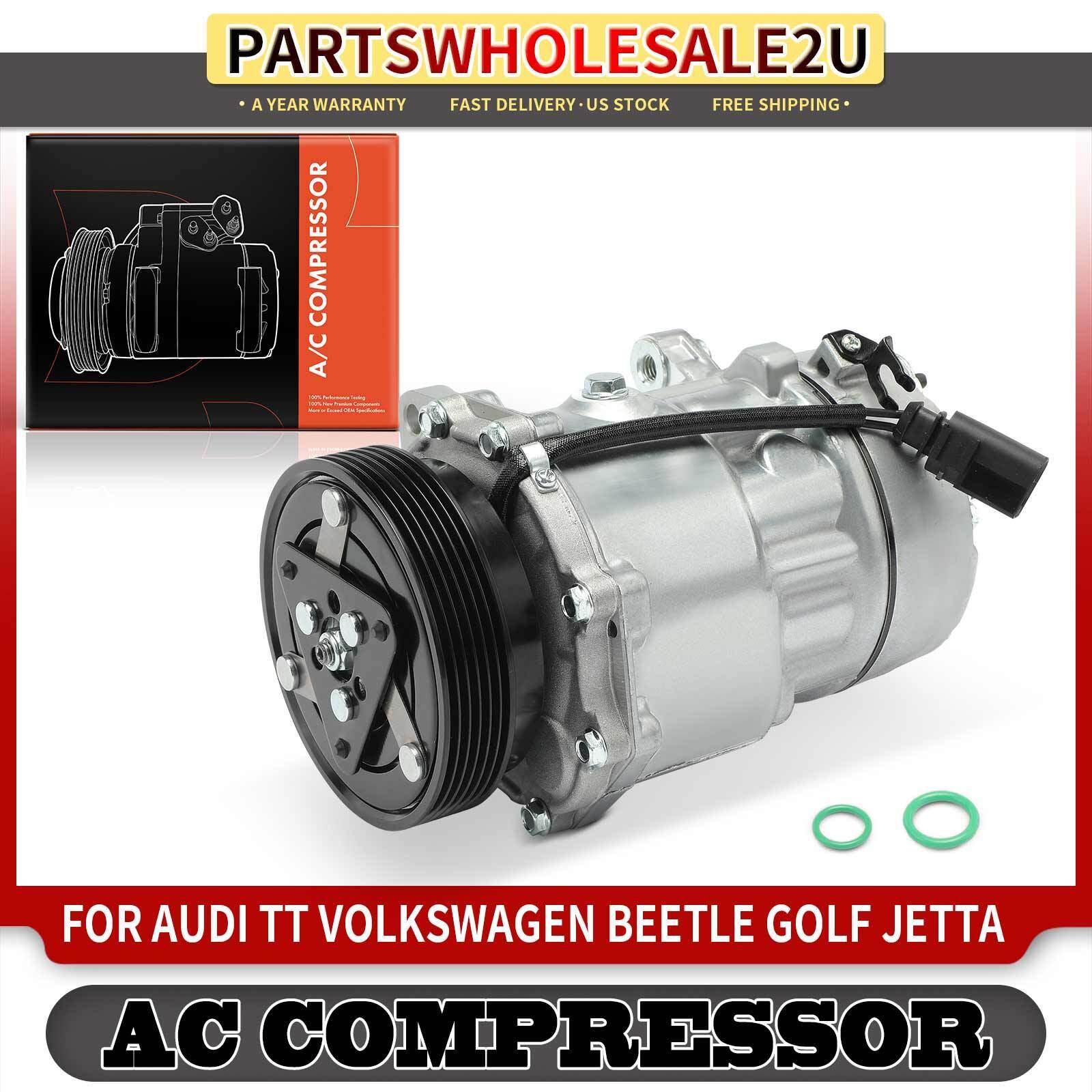 AC Compressor with SD7V16 Compressor for Audi A3 TT VW Beetle Golf Jetta Seat