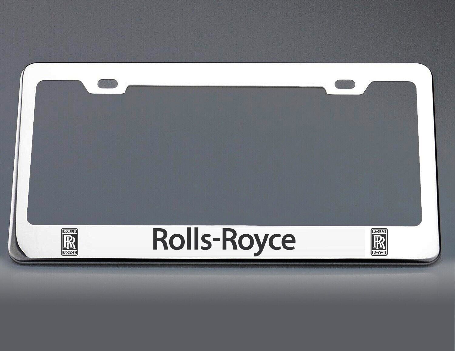 Rolls-Royce License Plate Frame Stainless Steel with Laser Engraved 