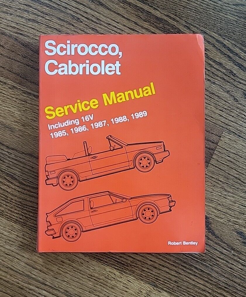 1985-89 Volkswagen Scirocco & Cabriolet - Bentley Factory Service Manual