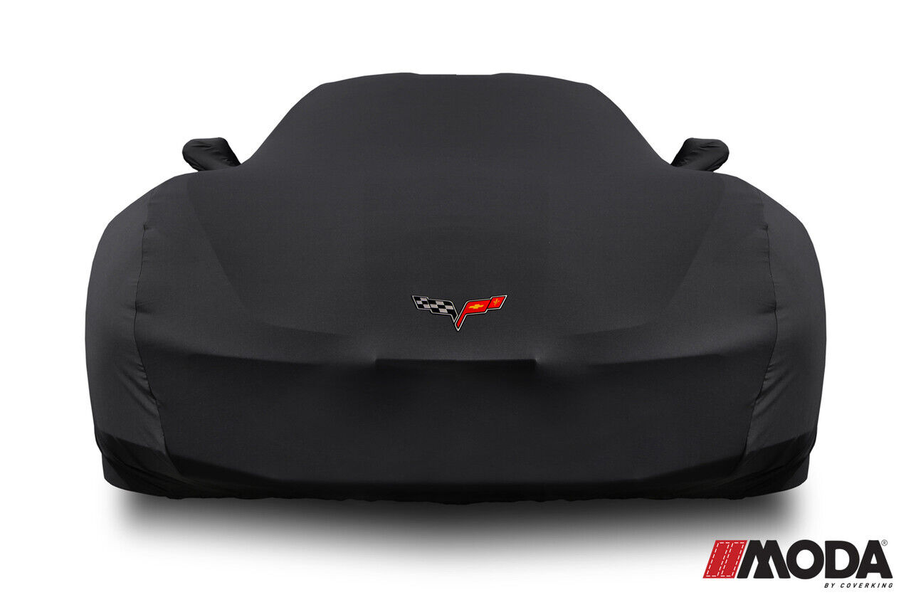 Moda Stretch™ For 05-13 Corvette C6 Emblem Logo Black Car Cover & Storage Bag