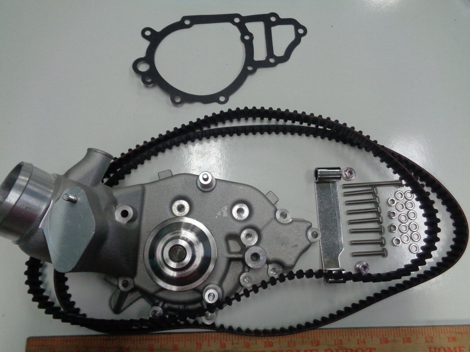 PORSCHE 944 924S WATER PUMP KIT WITH NEW BELTS AND HARDWARE PLEASE READ LISTING 