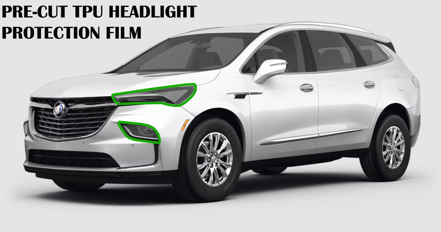 Headlight Protection Film for Buick Enclave (22-24) - Precut TPU PPF Wrap 7.5mil