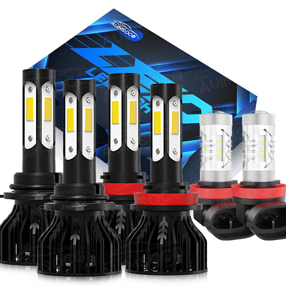 For Nissan Juke 2015 2016 2017 Combo LED Headlight + Fog Lights Bulbs White Kit