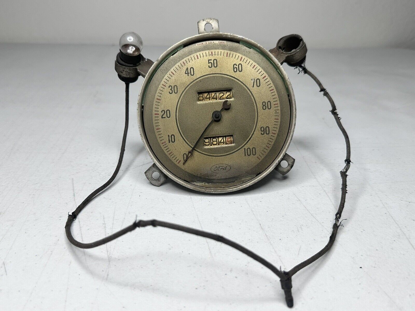 Vintage 1930s Ford Speedometer - Authentic Classic Car Part for Restoration