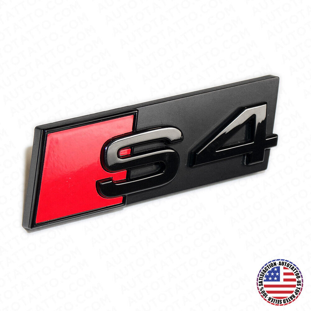 Audi S4 Front Grille Bumper Radiator Lettering Emblem Badge Logo Sport Black
