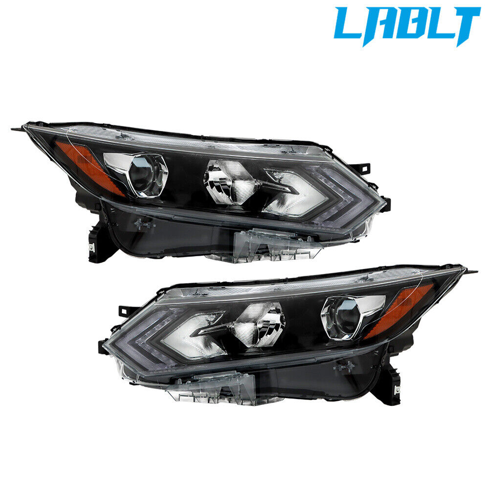 LABLT Left&Right Side Headlight Halogen LED For 2020-2022 Nissan Rogue Sport