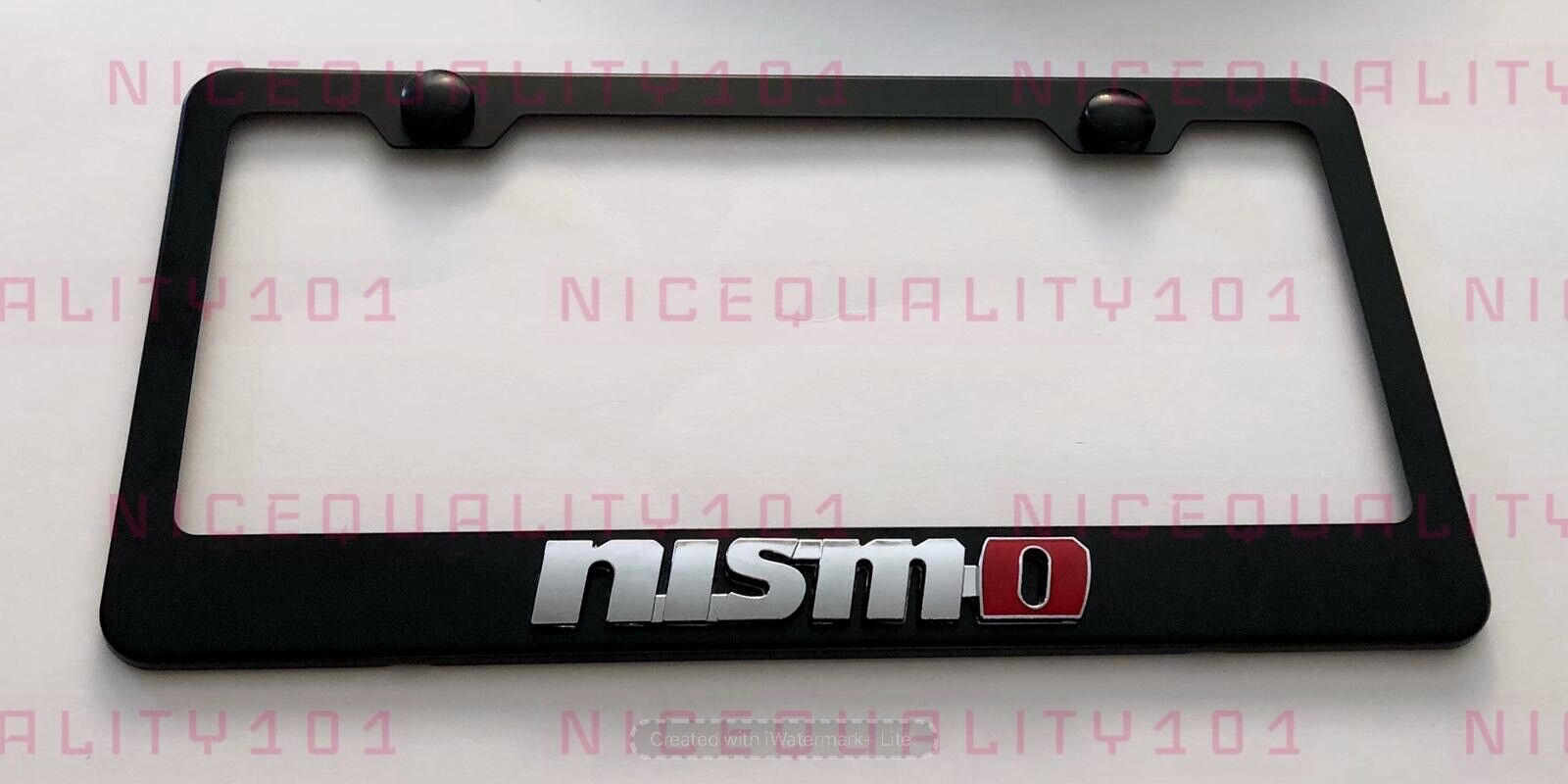 3D Nismo Stainless Steel Finished License Plate Frame Rust Free