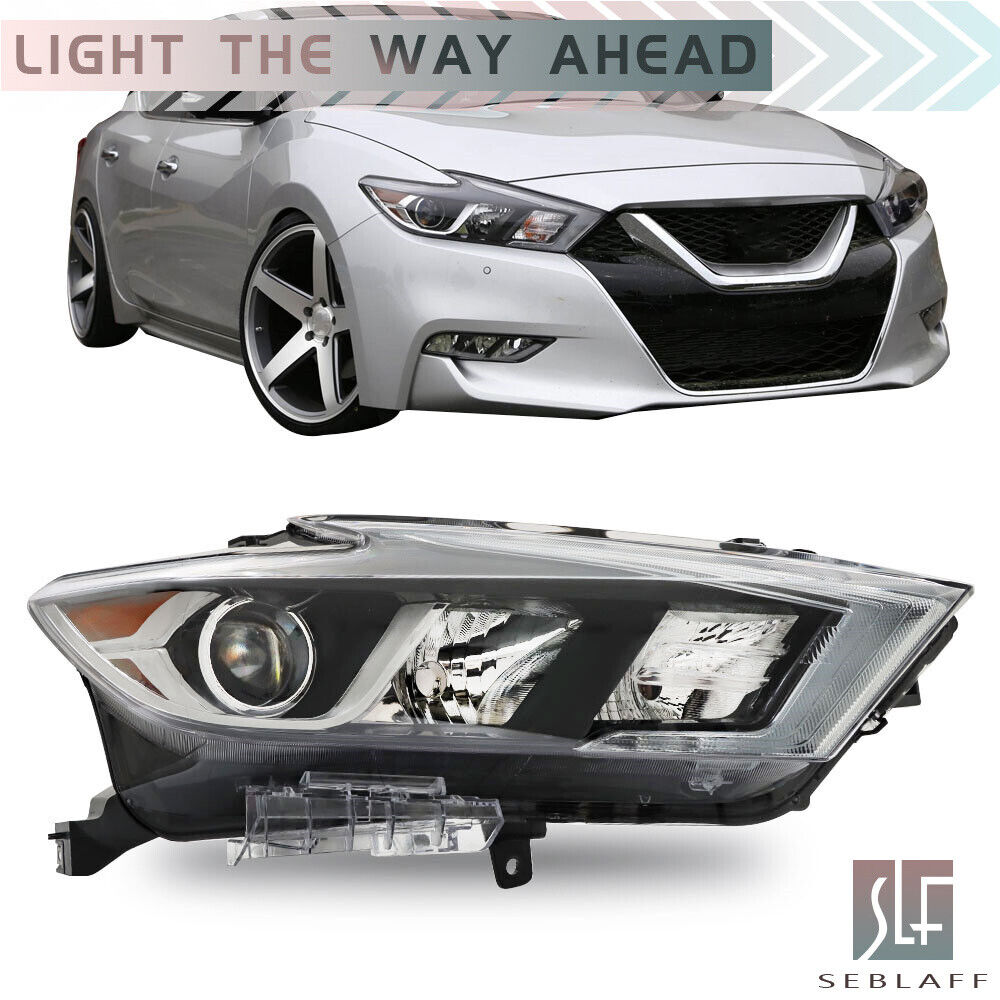 Headlight For 2016-2018 Nissan Maxima Full LED Chrome Right Side 26010-4RF4B RH