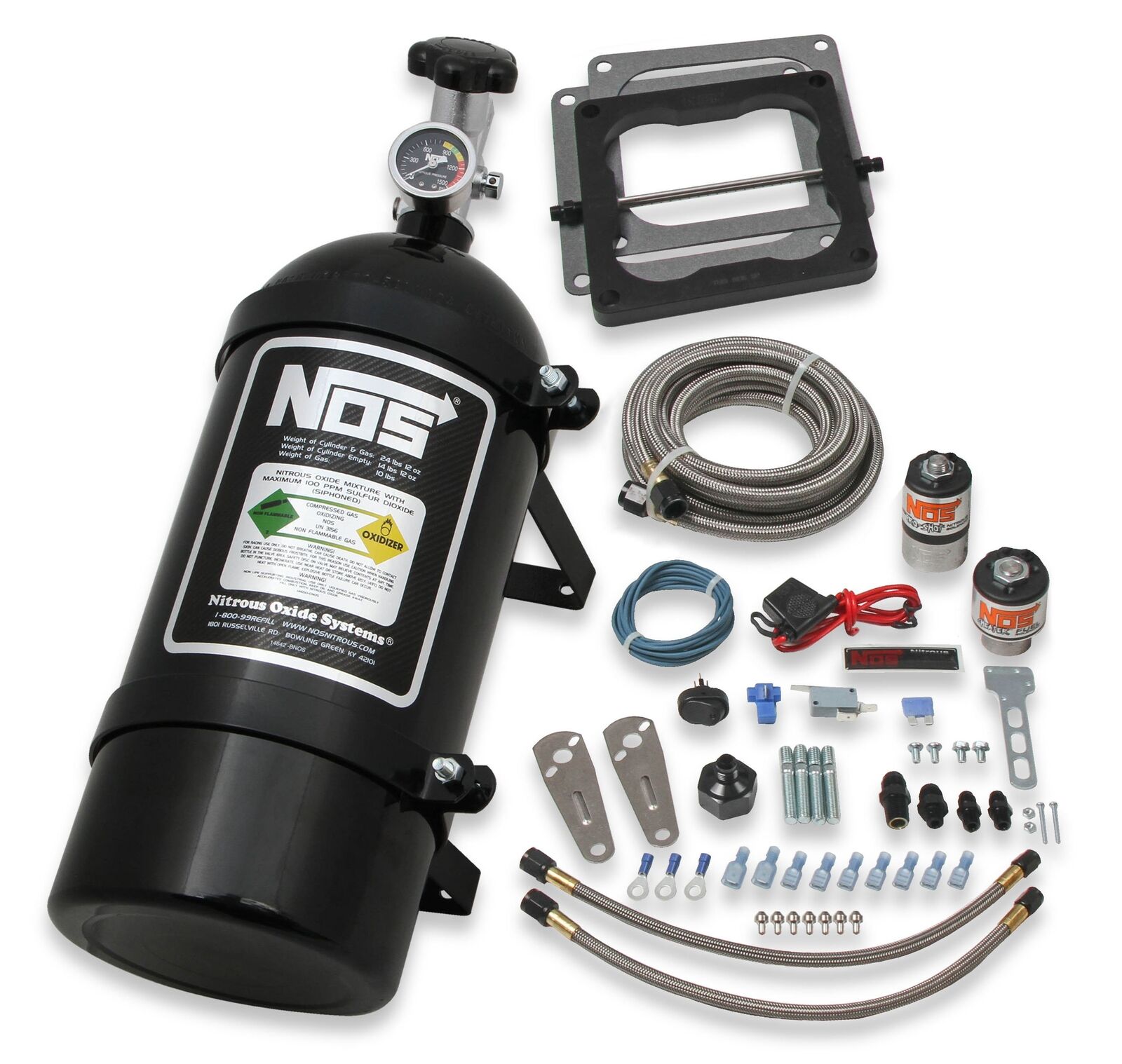 NOS 02102BNOS NOS Big Shot Wet Nitrous System for 4500 4-barrel Carburetor