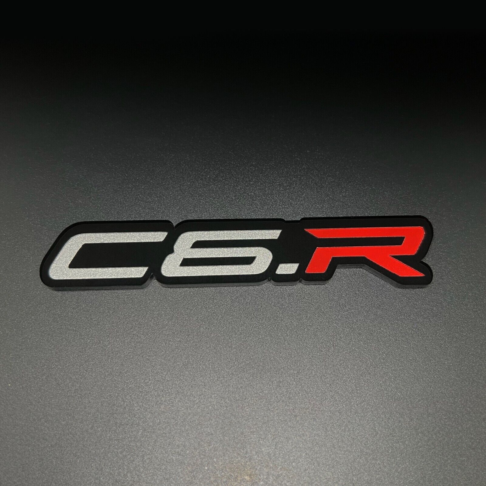 ONE (1) C6.R Emblem Badge fits Chevy Corvette Racing Vette c6 c-6 Chevrolet Jake