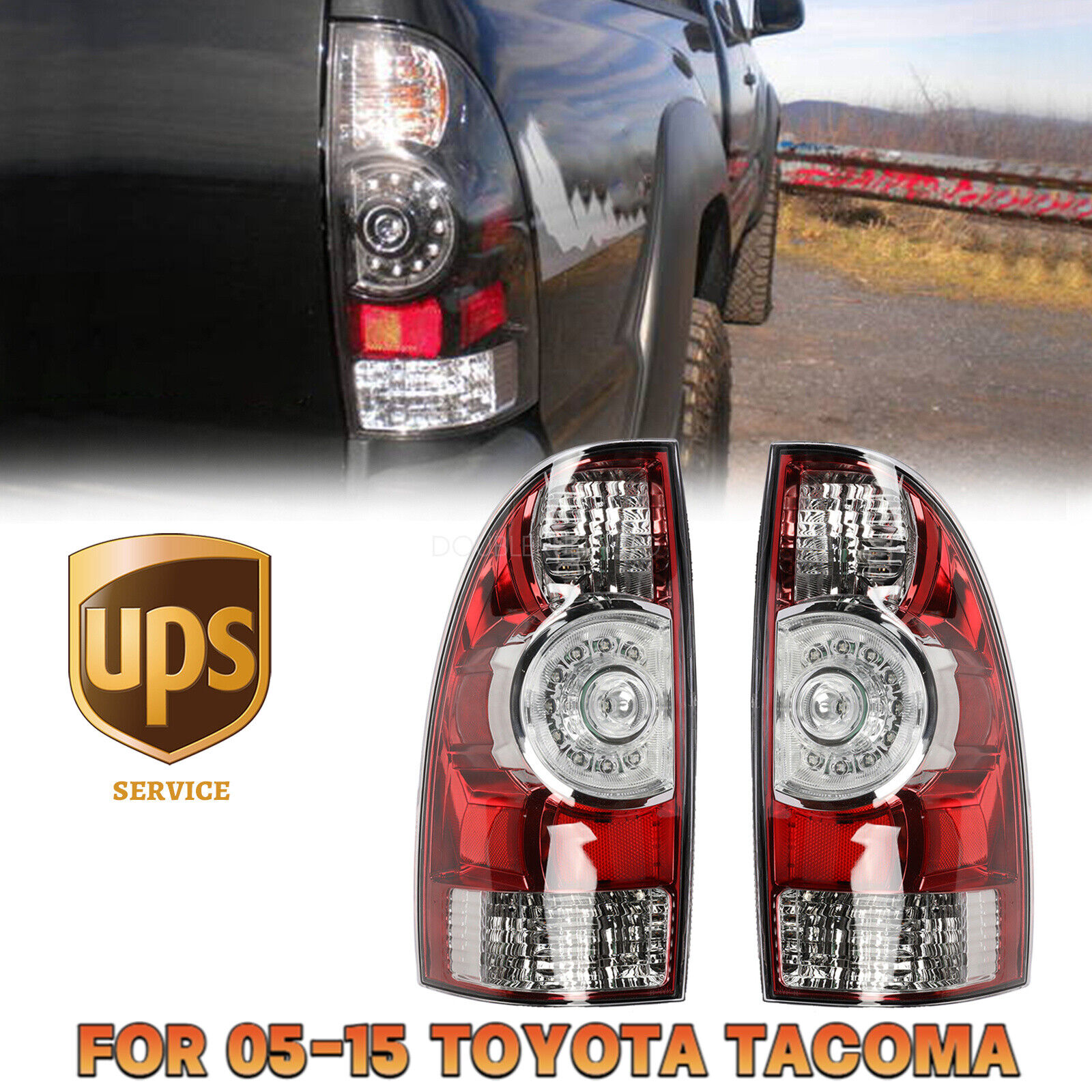 Fit for 2005-2015 Toyota Tacoma pickup taillight left + right