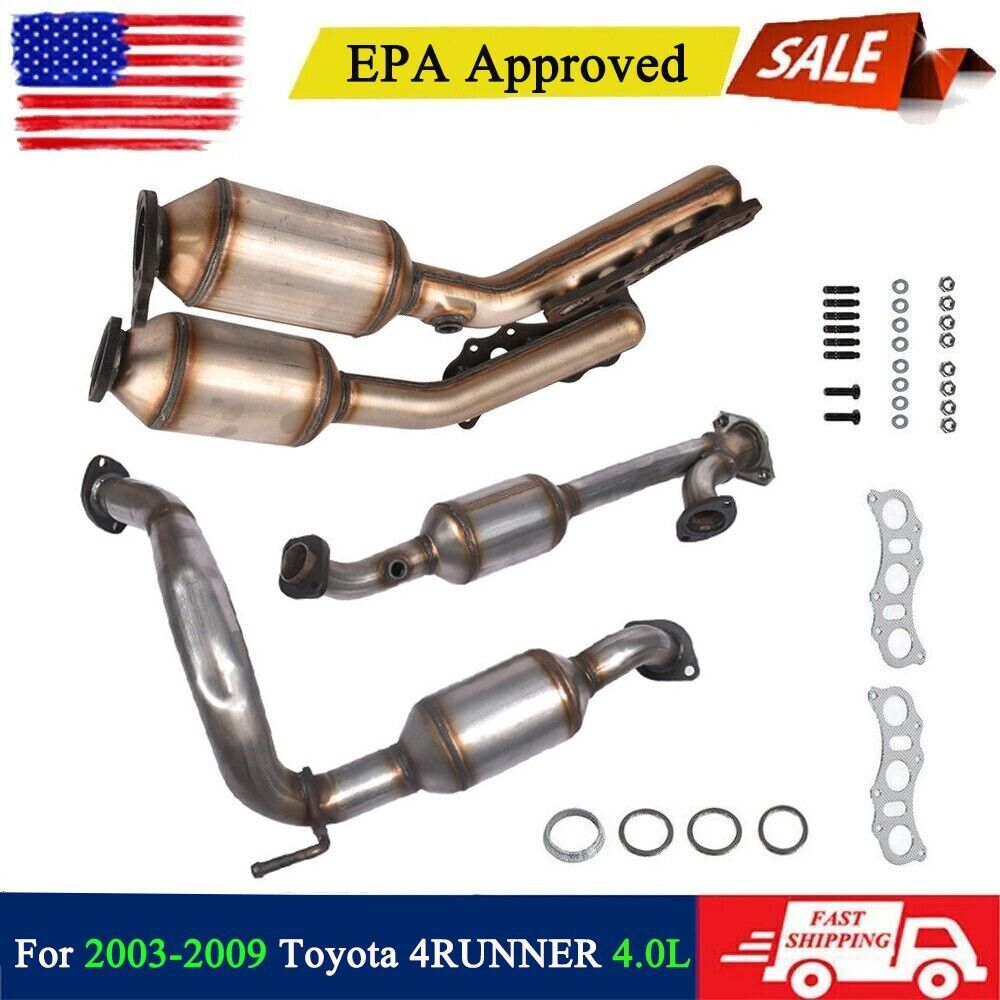 For 2003-2009 Toyota 4RUNNER 4.0L ALL 4 Catalytic Converters EPA Approved OBDII
