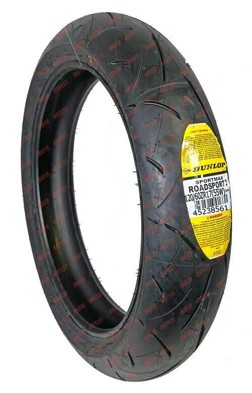 120/60ZR17 Dunlop Roadsport 2 Font Motorcycle Tire 120-60-17 45238561 II