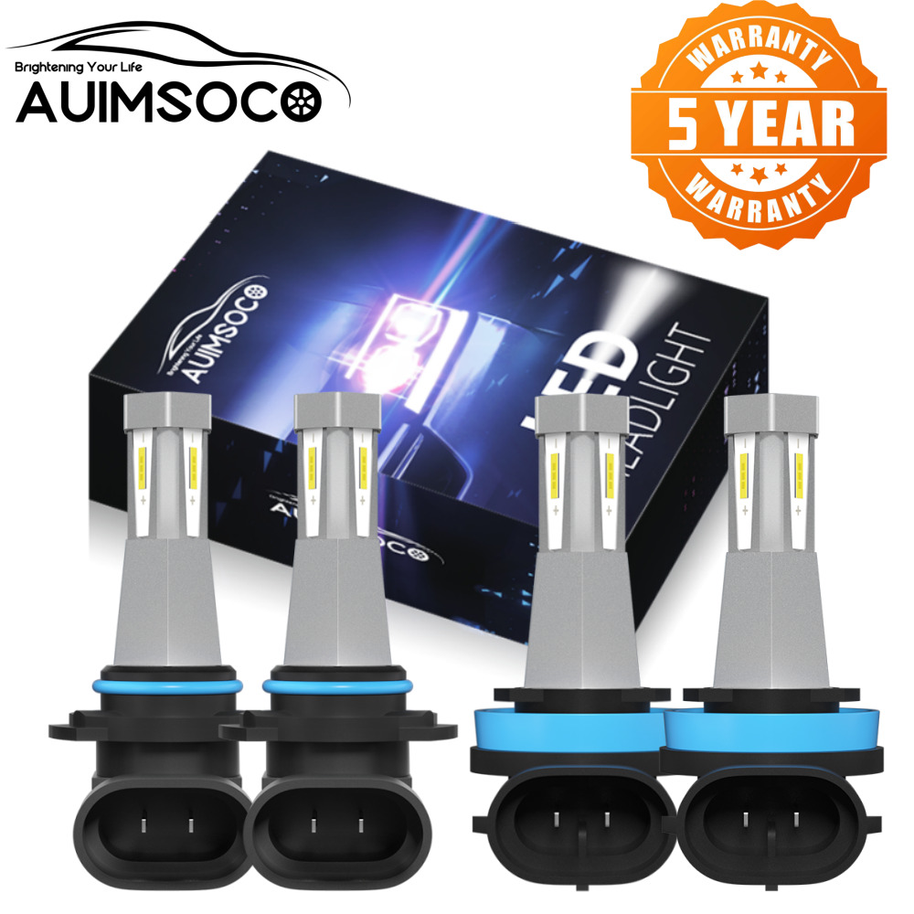 For Chevrolet Equinox 2010-2018 Sport Utility 4-Door 4x LED Headlights Bulbs Kit