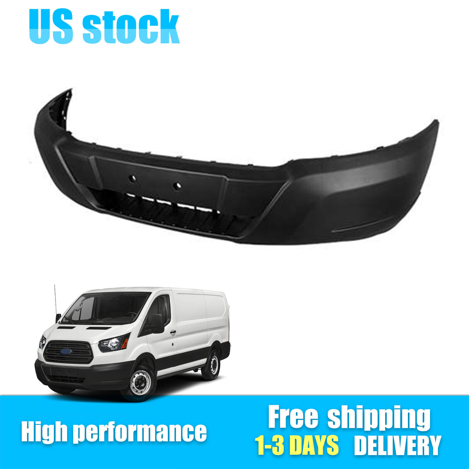 For Ford Transit-150 New Bumper Cover Fascia Front Lower FO1000707C CK4Z17757AA