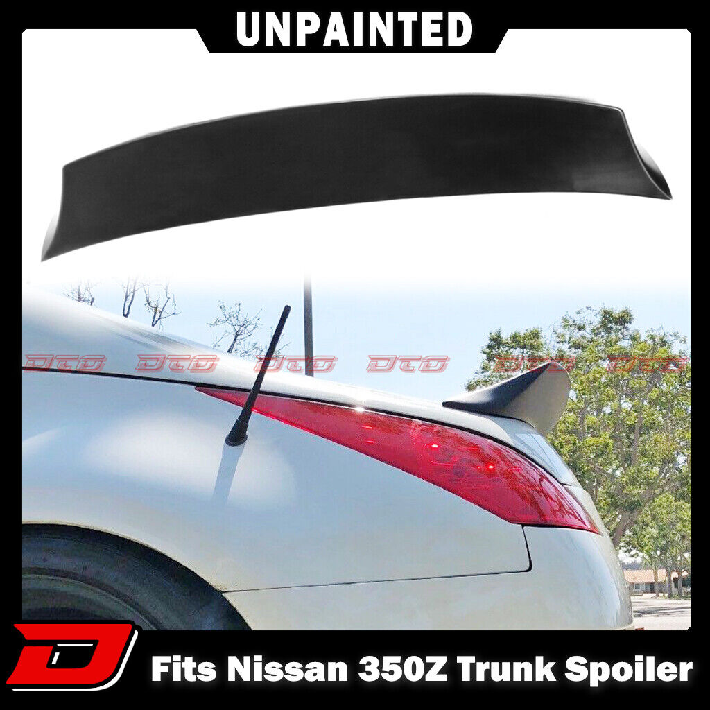 #LA 03-08 Fit For Nissan 350Z Coupe Convertible V Style Trunk Spoiler Unpainted