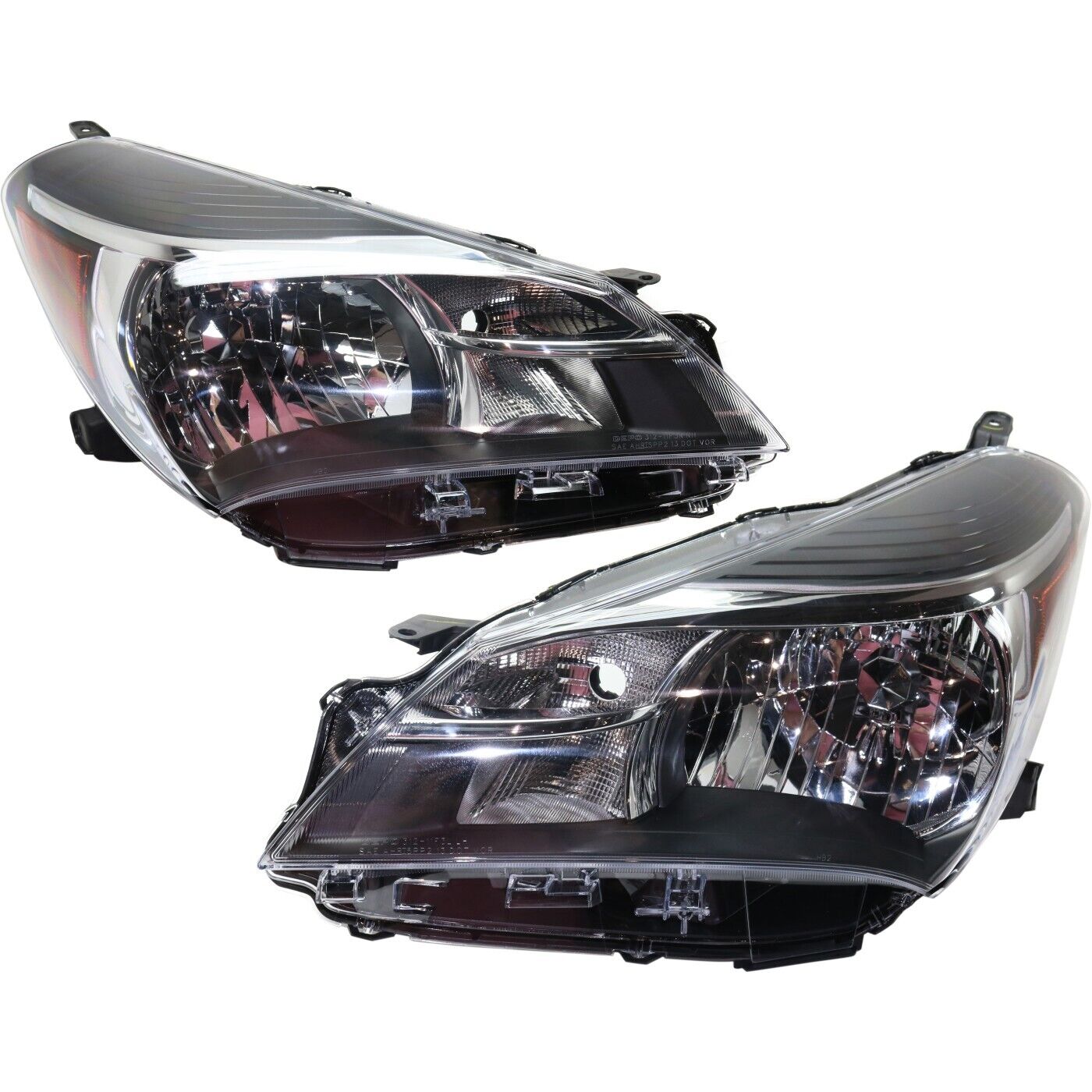Headlight Set For 2015-2017 Toyota Yaris Driver and Passenger Side CAPA