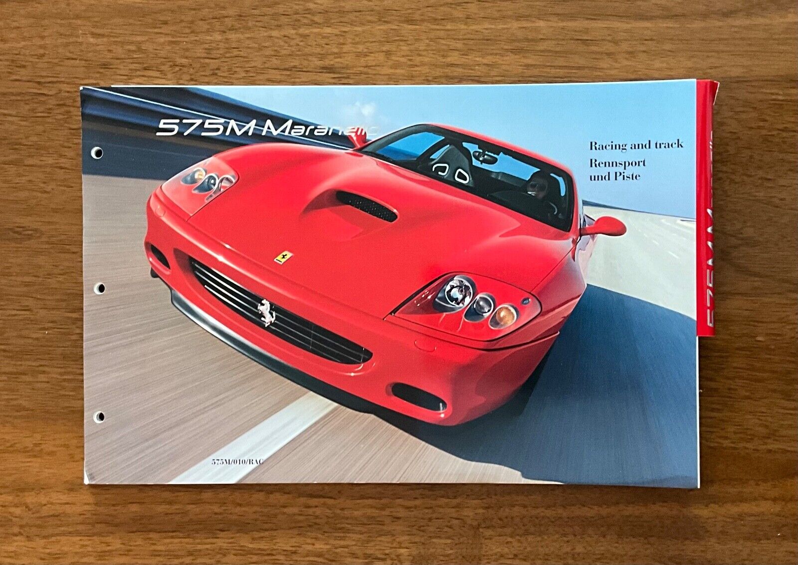 Ferrari 575M Maranello Dealer Sales Catalog | Order Options | Factory Original
