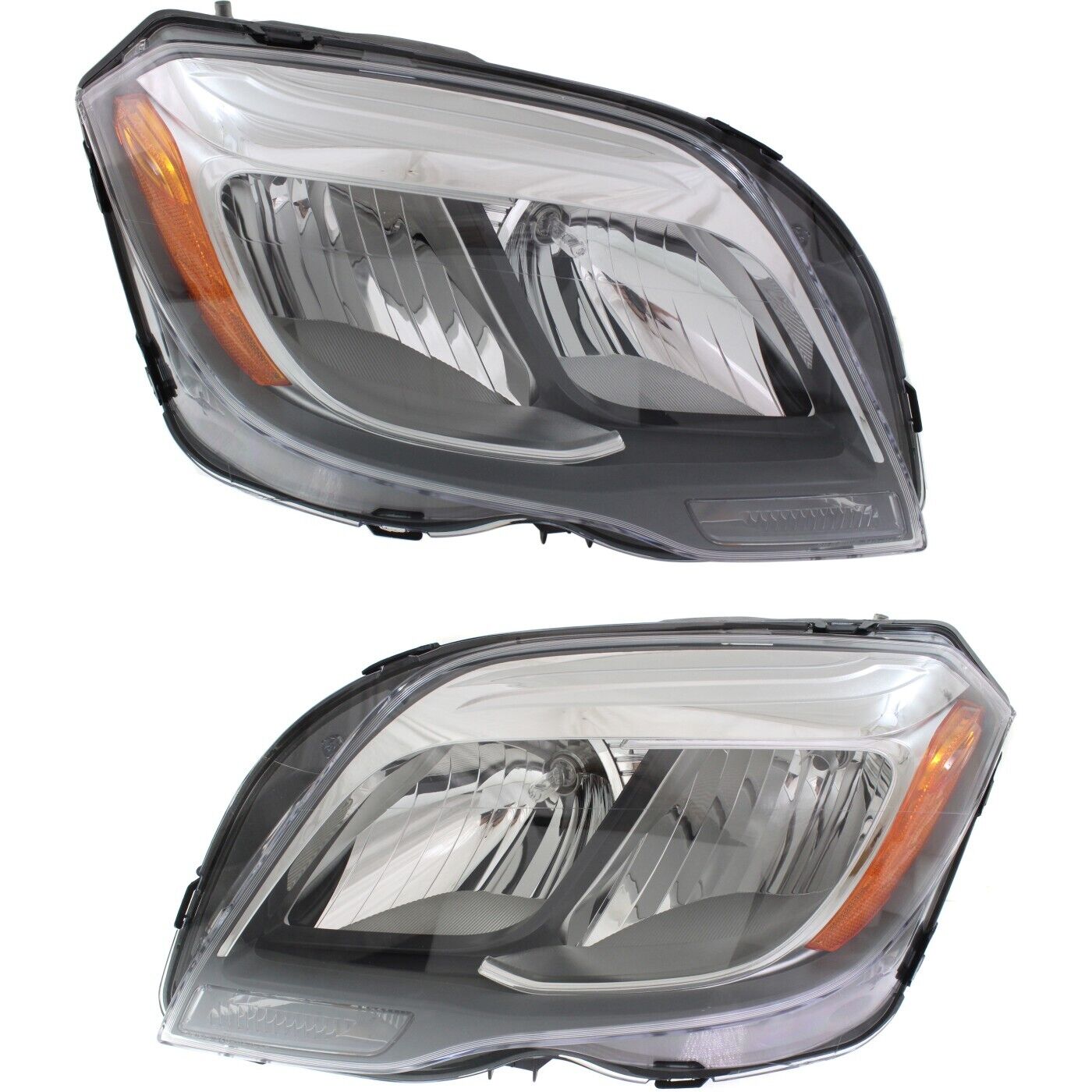 Headlight For 2013-15 Mercedes-Benz GLK250 GLK350 Pair Driver and Passenger Side