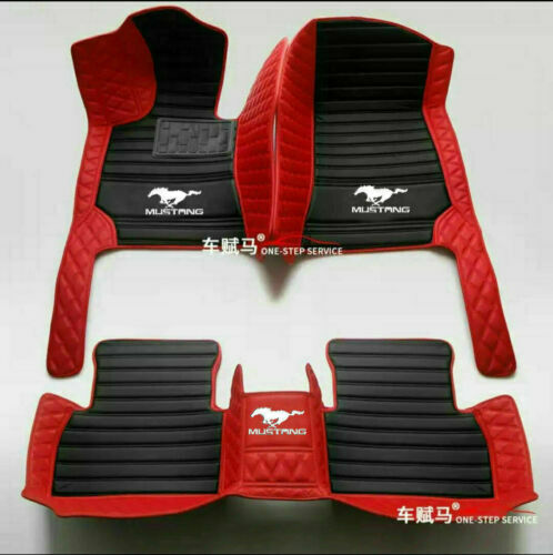For Ford Mustang 1994-2024 Coupe Convertible Car Floor Mats Auto Rug Waterproof