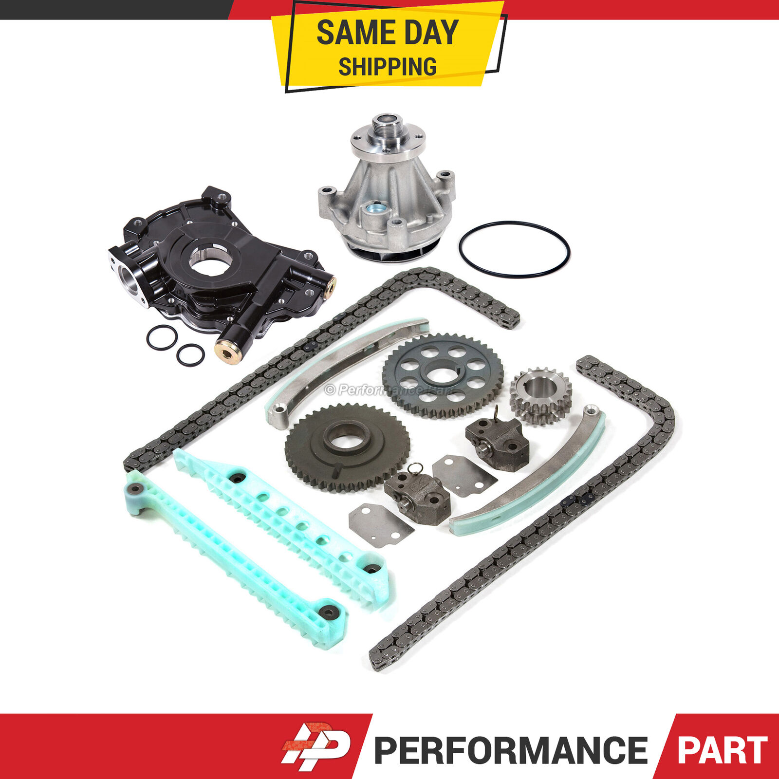 Timing Chain Kit Oil Water Pump for 03-10 Ford Expedition F150 Heritage WINDSOR