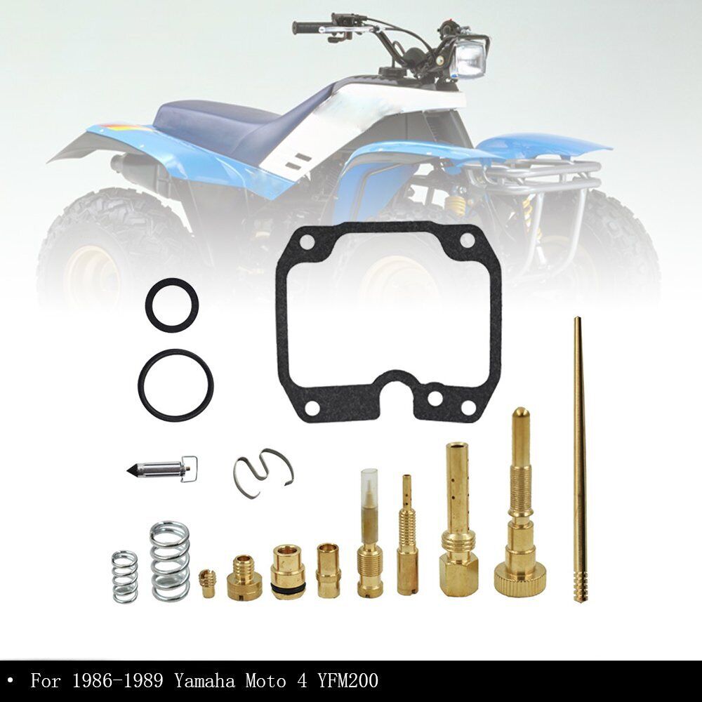 For 1986-1989 Yamaha Moto 4 YFM200 Carburetor Carb Rebuild Repair Kit