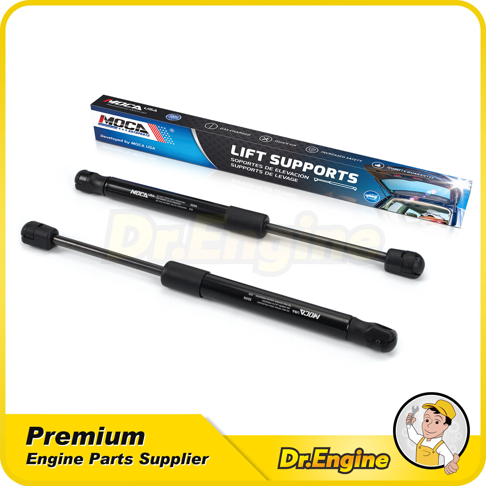 Lift Supports Struts Shocks 2x Front Hood 4048 For 99-04 Jeep Cherokee Grand WJ