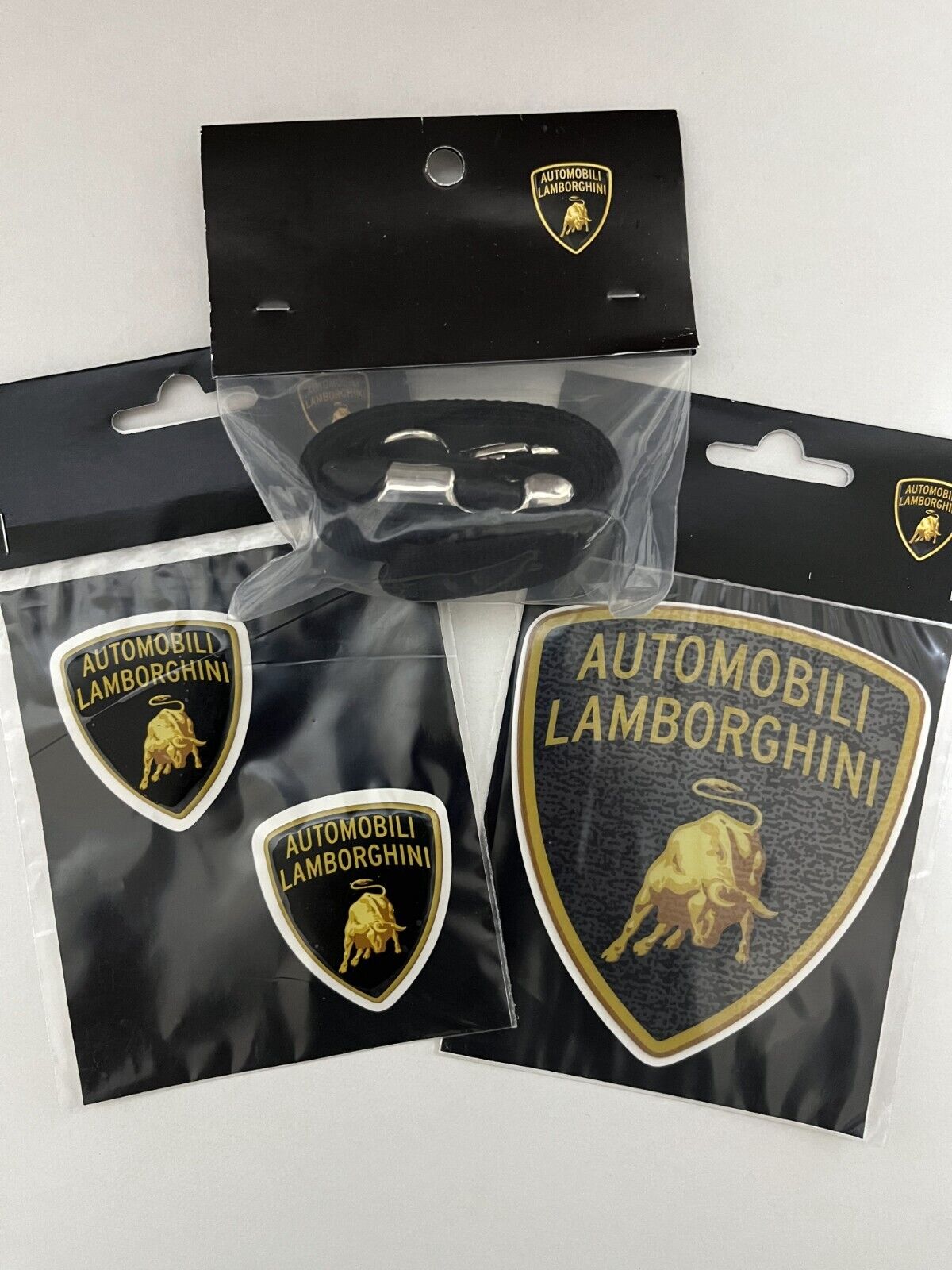 Automobili Lamborghini Sticker Strap set Genuine with serial numbered hologram