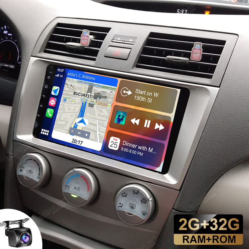 2+32G Android 13.0 Carplay Car Stereo Radio For Toyota Camry 2006-2011 GPS + Cam