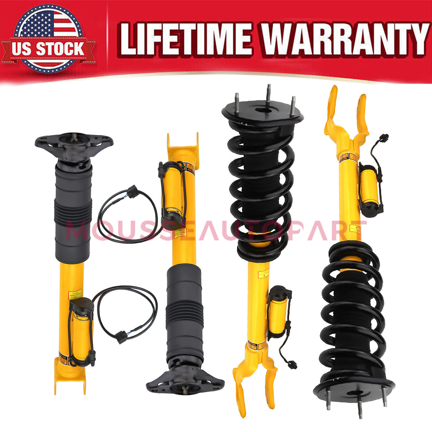 4x Front Rear Shock Spring Struts Assys For Jeep Grand Cherokee SRT8 2012-2015