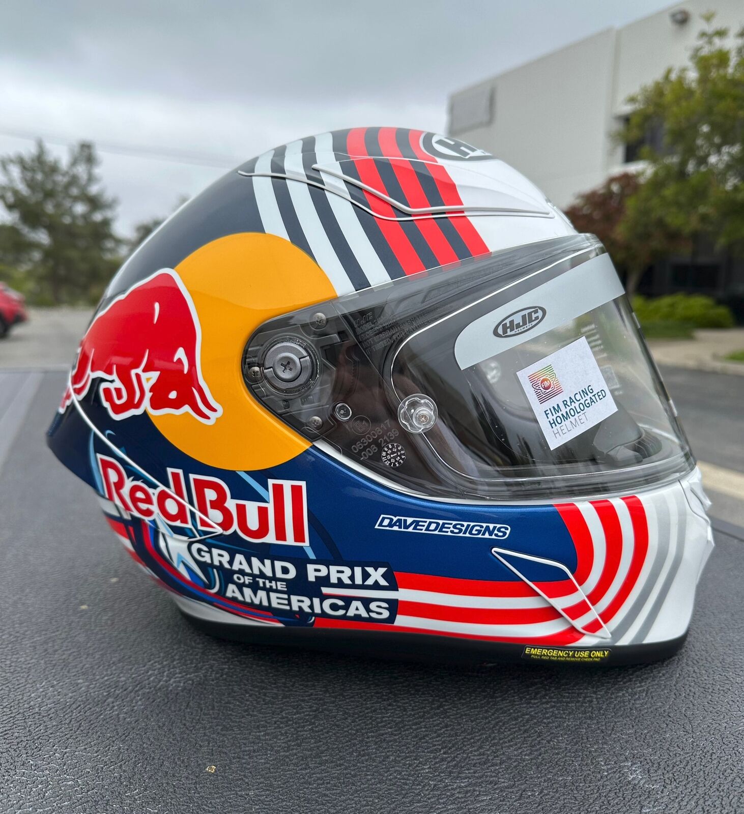HJC RPHA 1N Helmet - Red Bull Austin GP MC-21SF Black/White/Red/Yellow
