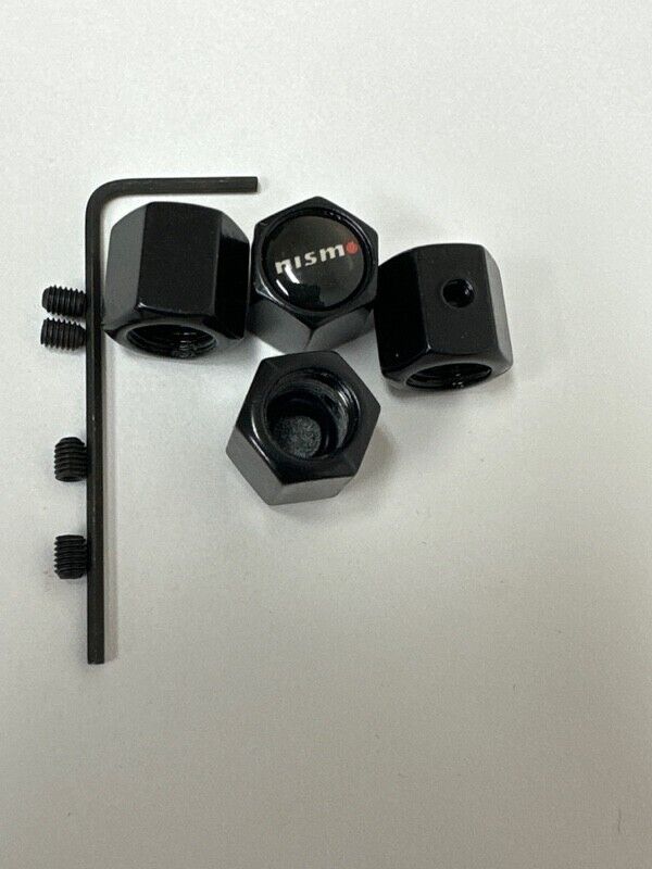 Set of 4 Universal Nismo Wheel Stem Air Valve Caps Anti-theft Cover Kit df2fe787