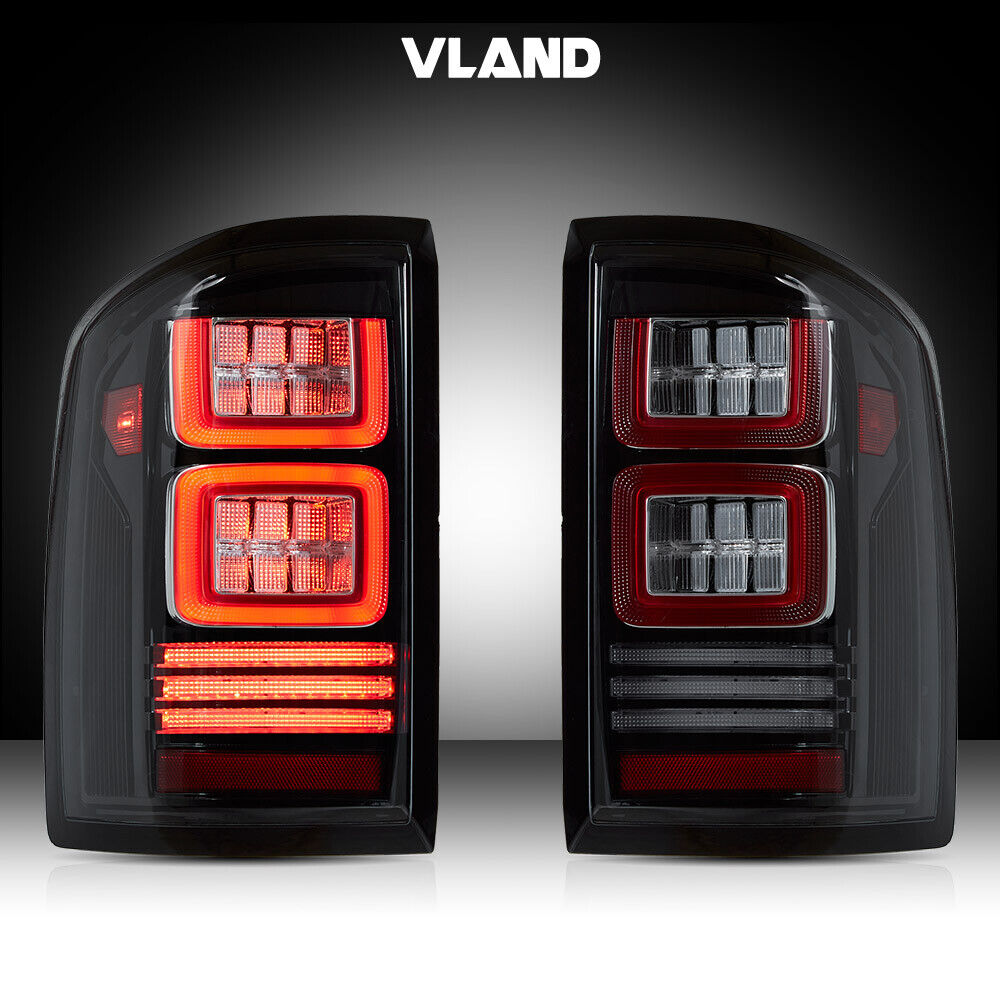 VLAND 2xFull LED Tail Lights For 2007-2013  Chevrolet Silverado 1500 2500 3500
