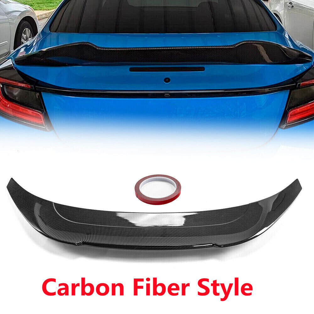 For 2022-2023 Subaru BRZ Toyota GR86 Rear Trunk Spoiler Wing Carbon Fiber Style