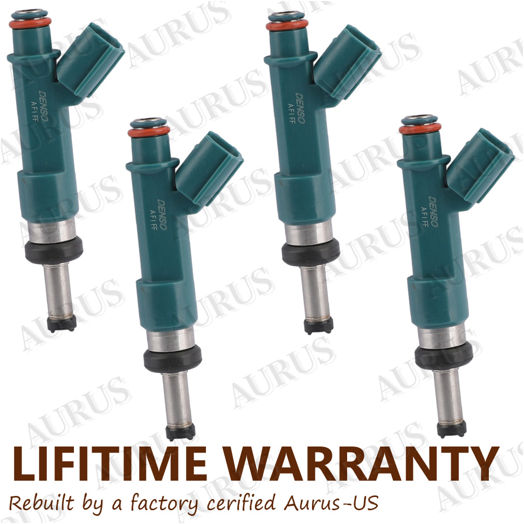 OEM Denso 4 FUEL INJECTORS FOR 10-15 Toyota Prius Lexus CT200h 1.8L I4 HYBRID