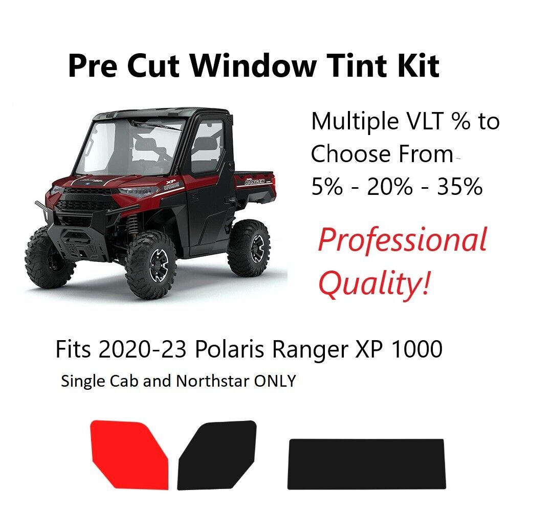 2020 - 2023 Polaris Ranger XP 1000 Northstar Pre Cut Window Tint Kit