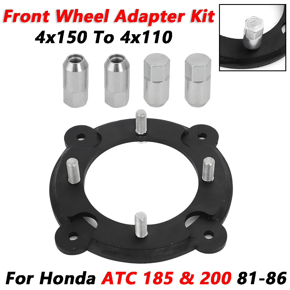 4x150 To 4x110 Front Wheel Adapter Upgraded Kit For Honda ATC 185 200 1981-1986