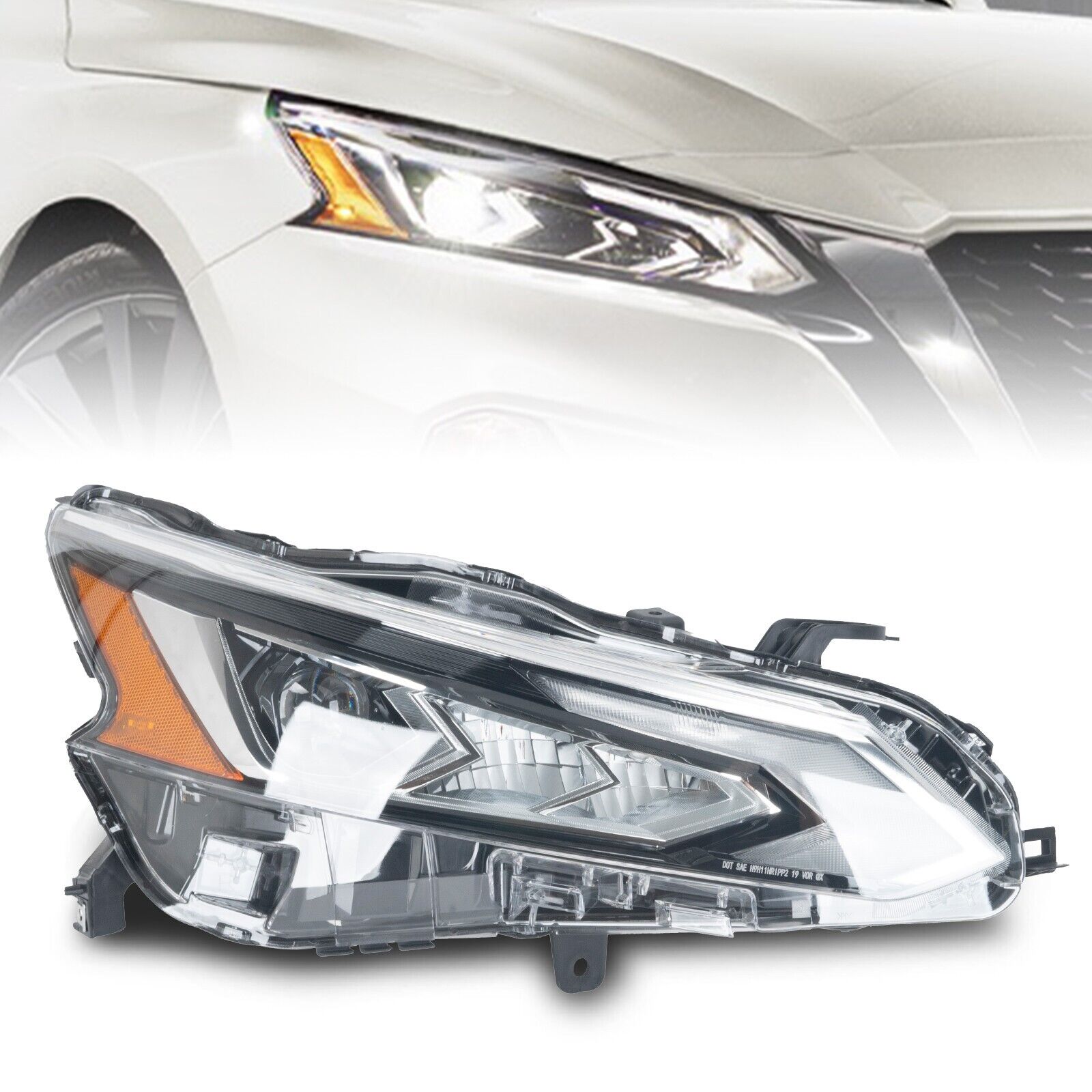 For 2019-2021 Nissan Altima LED Headlight Headlamp Assy Right Passenger Side RH