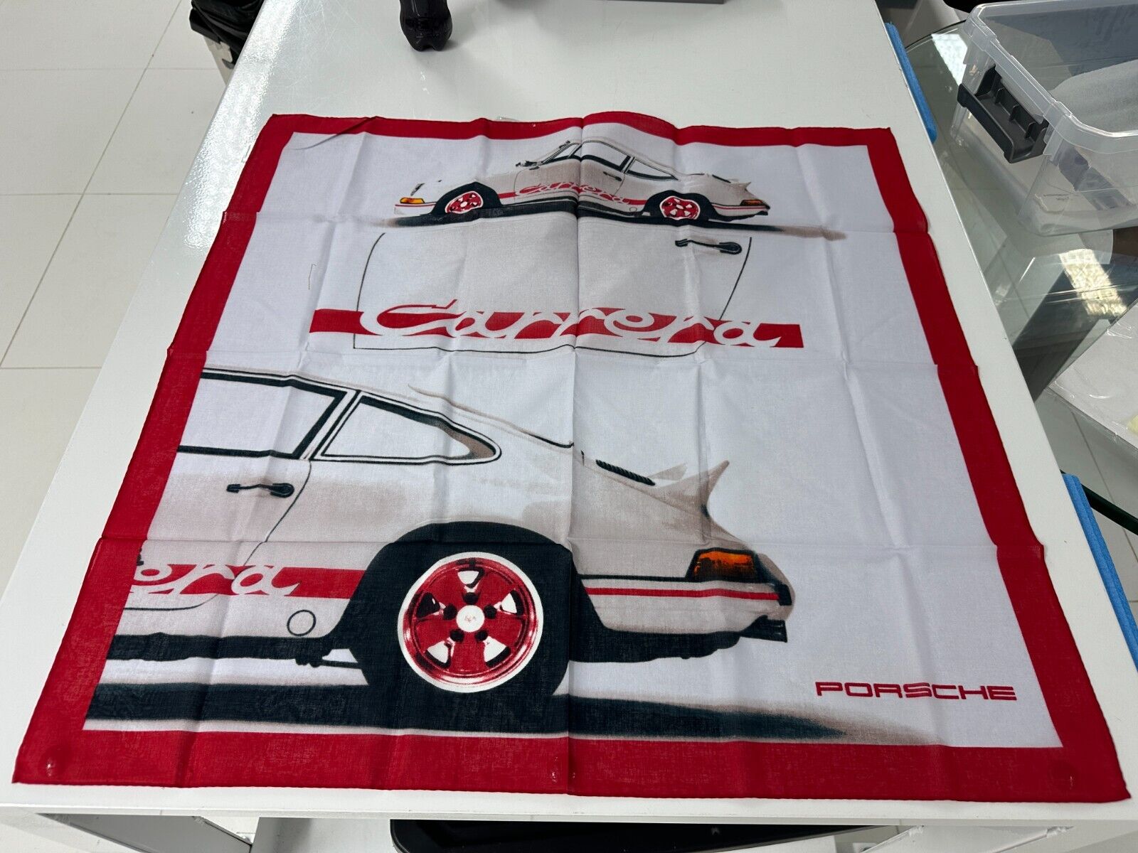 RARE Porsche Carrera 2.7 RS Scarf Poster Display W
