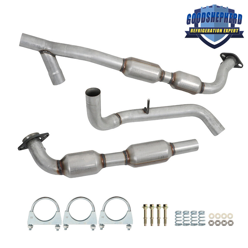 For 1998/1999/2000 Ford F150 F-150 5.4L V8 4WD Left & Right Catalytic Converters