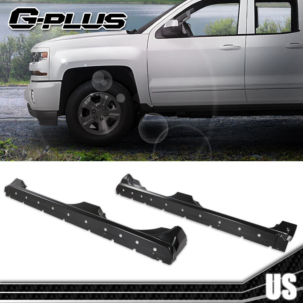 Extended Cab Rocker Panels Fit For 2014-2018 Chevy GMC Pickup Silverado PAIR