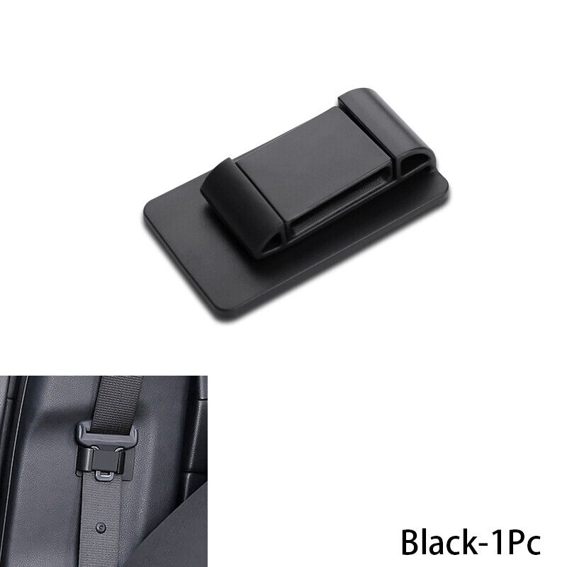 1-2Pcs Black Car Seat Belt Stabilizer Limiter Auto Interior Universal Accessory
