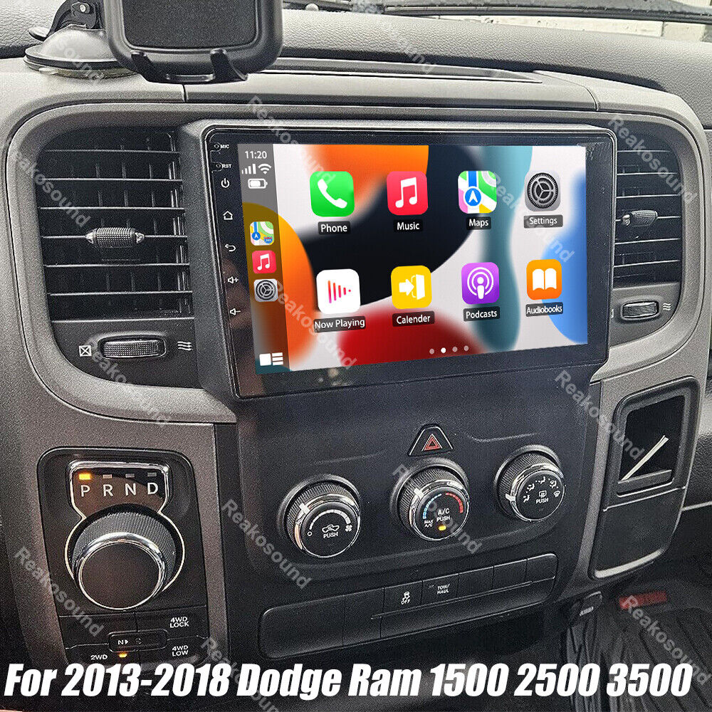Carplay For 13-18 Dodge Ram 1500 2500 3500 Android 13 Car Stereo FM Radio BT GPS