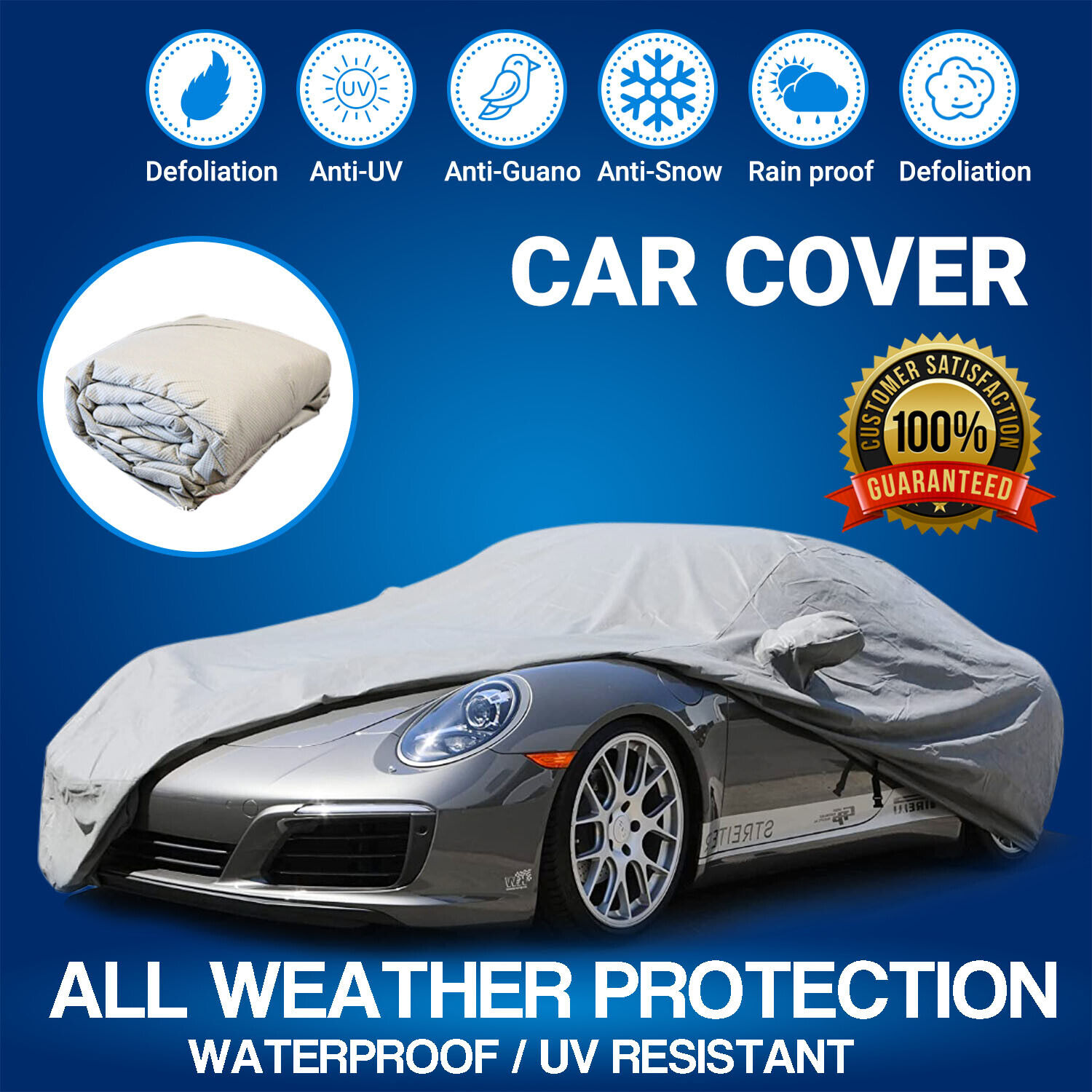 Waterproof Car Cover For 2014 2015 2016 2017 2018 2019 2020 PORSCHE CAYMAN