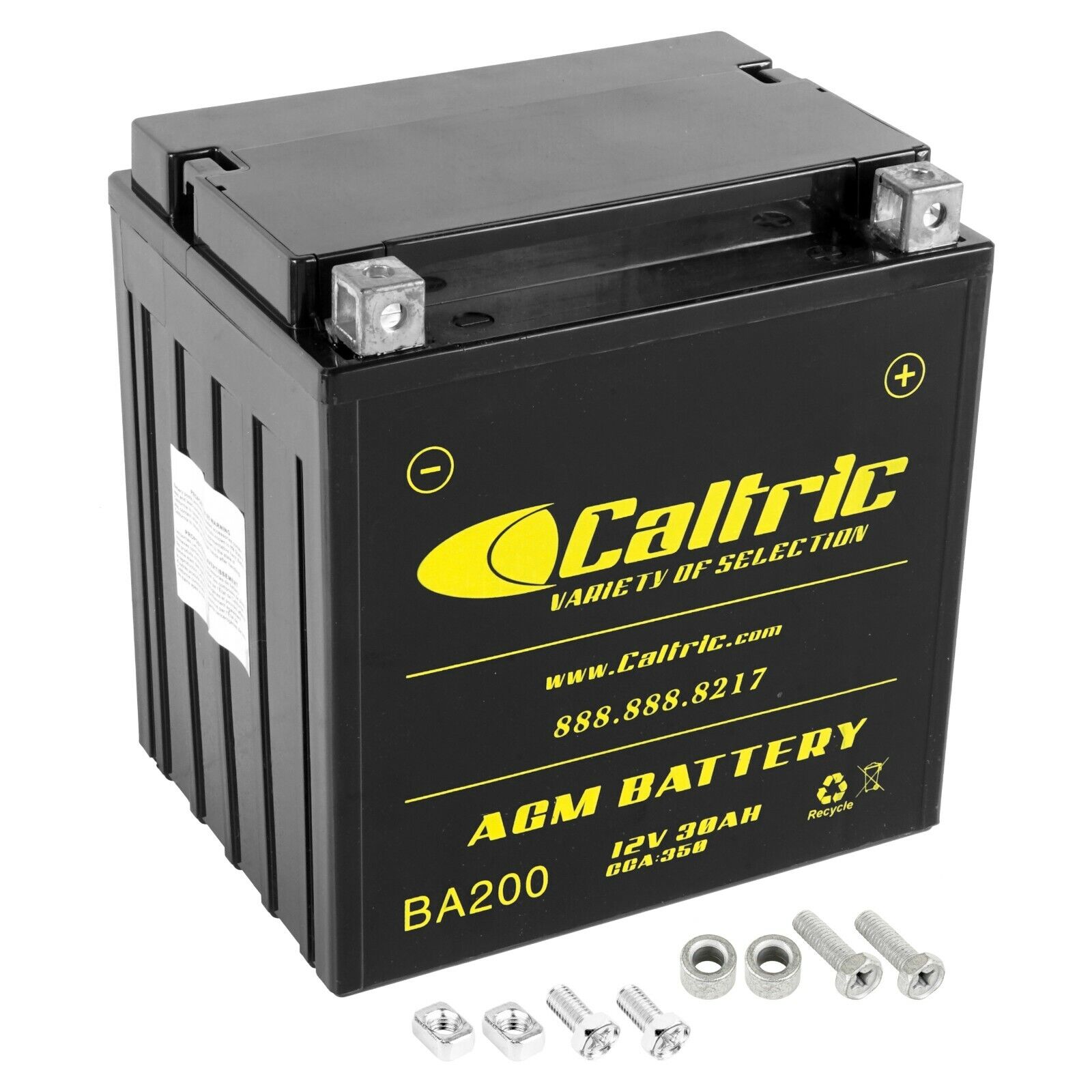 Caltric AGM Battery for Moto Guzzi 638733 12V / 30 AH / CCA 350 GYZ32HL