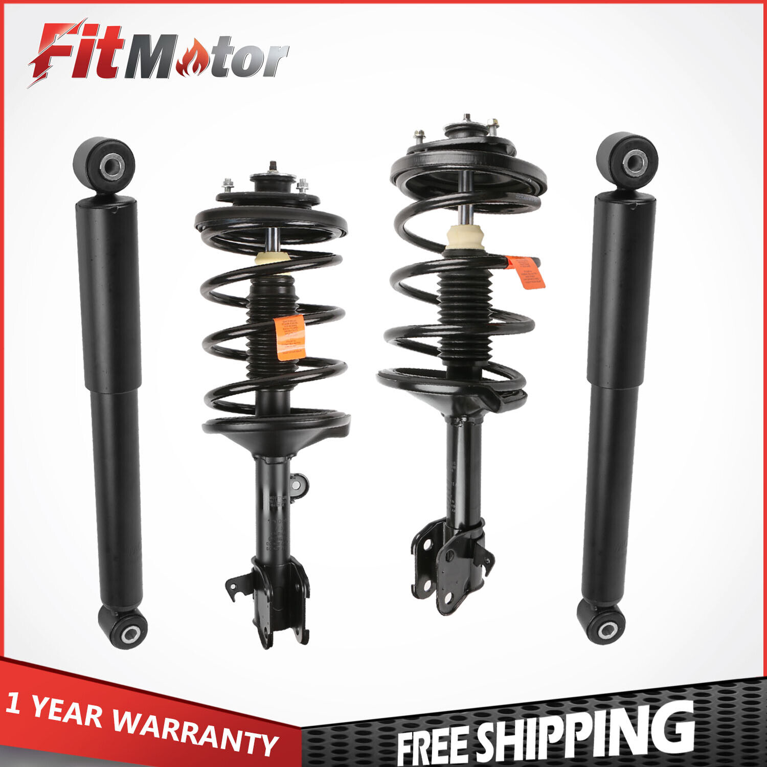 4x Front & Rear Shock Absorbers Struts For 1999-2004 Honda Odyssey Left & Right