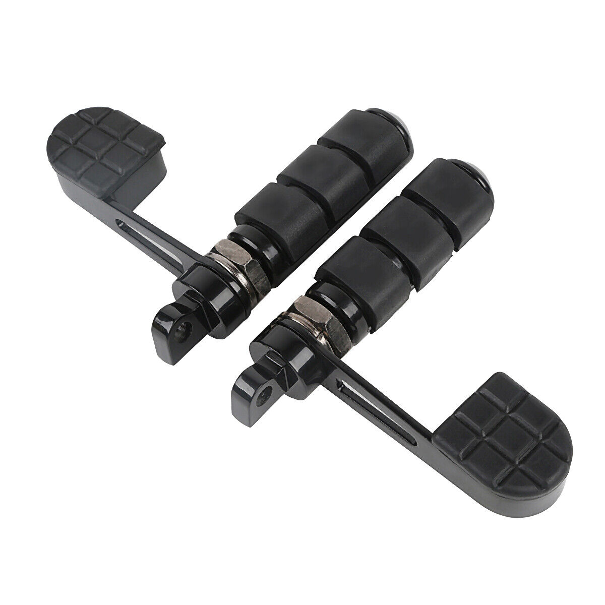Anti Vibration Stirrup Heel Foot FootPegs Fit For Harley Softail Sportster Black