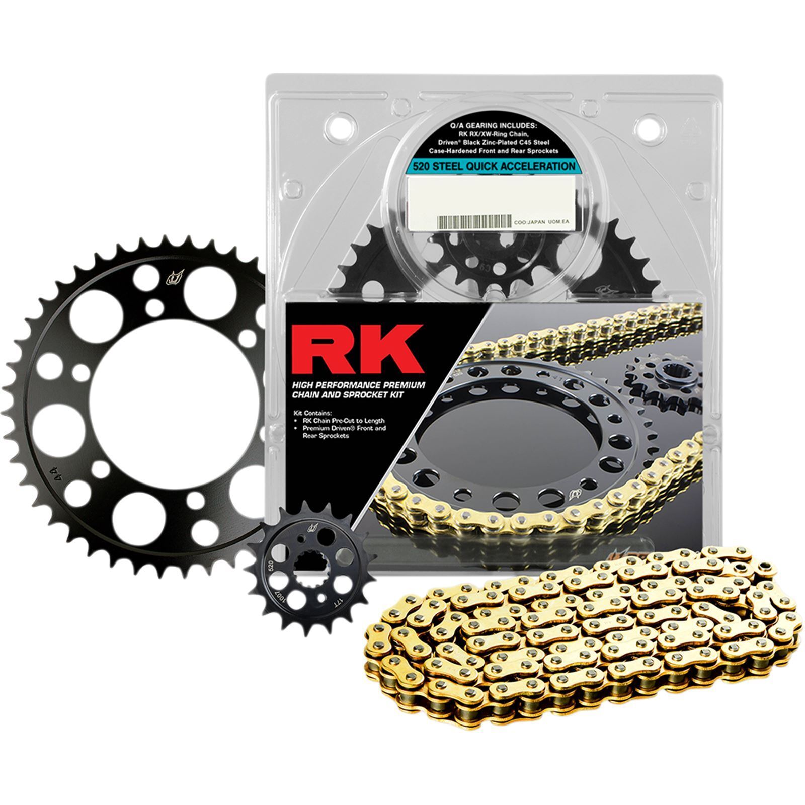 RK Excel Chain Kit - Gold- For Yamaha - YZF-R6 \'03-\'05 4067-039PG