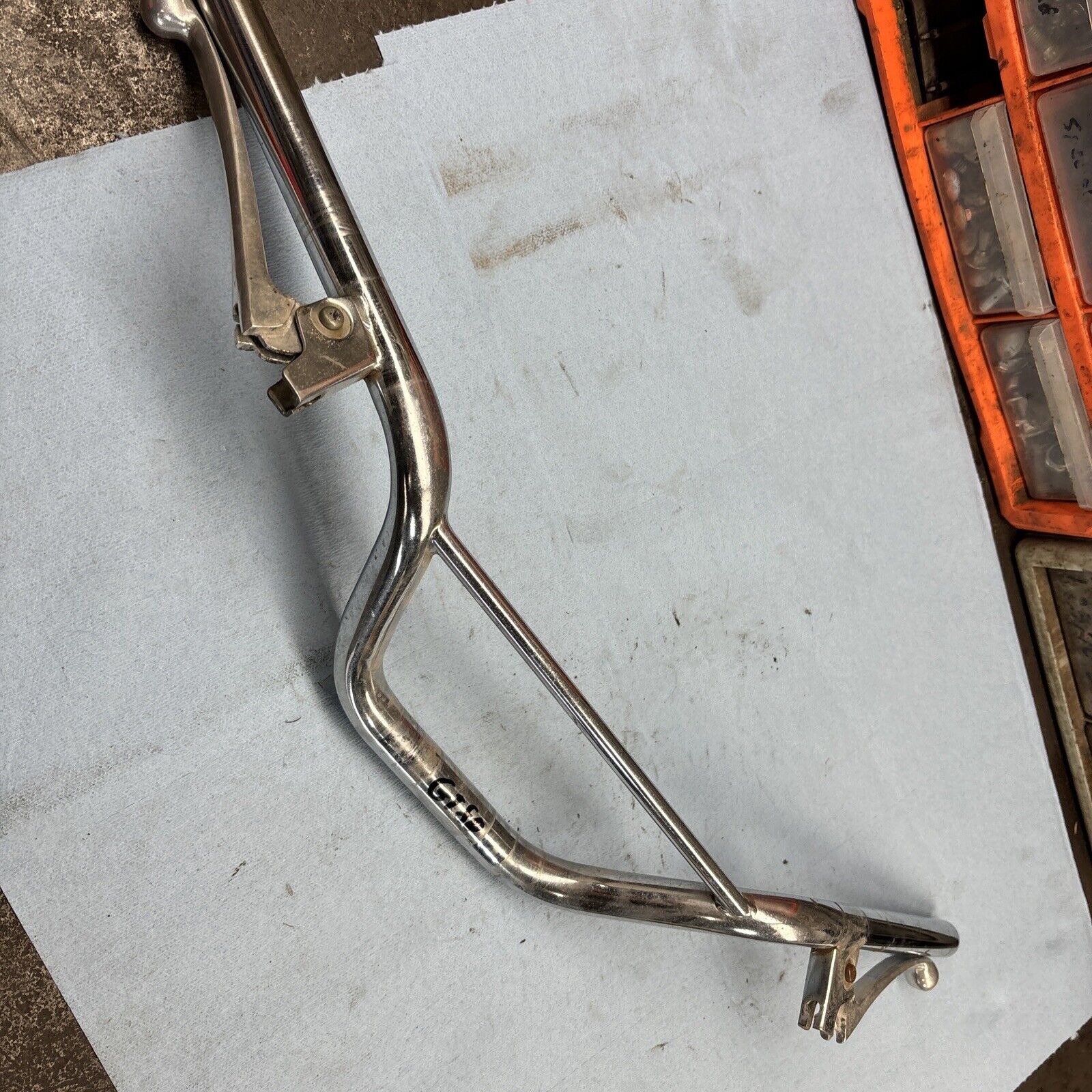 1970’s Vintage Yamaha Gt1 Gt80 Handlebars With Clutch And Brake Levers